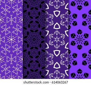 seamless geometry pattern set. vector illustration. texture for design wallpaper, pattern fills, fabric