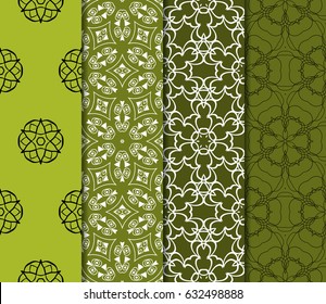 seamless geometry pattern set. vector illustration. texture for design wallpaper, pattern fills, fabric