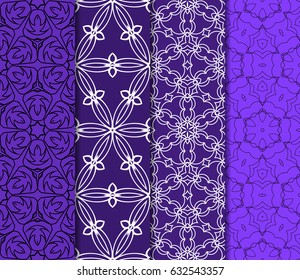 seamless geometry pattern set. vector illustration. texture for design wallpaper, pattern fills, fabric