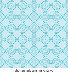 seamless geometry pattern. vector illustration. texture for design wallpaper, pattern fills, fabric, wrappingg paper. light blue color