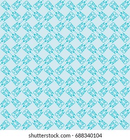 seamless geometry pattern. vector illustration. texture for design wallpaper, pattern fills, fabric, wrapping paper. light blue color