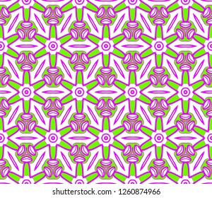 Seamless Geomteric Patterns. Vector Illustration. Hand Drawn Wrap Wallpaper, Cover Fabric, Cloth Textile Design. Gradient color.