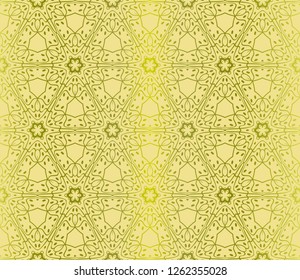 Seamless Geomteric Patterns. Vector Illustration. Hand Drawn Wrap Wallpaper, Cover Fabric, Cloth Textile Design. Gradient color.
