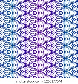 Seamless Geomteric Patterns. Vector Illustration. Hand Drawn Wrap Wallpaper, Cover Fabric, Cloth Textile Design. Gradient color.