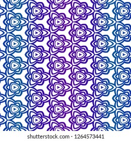 Seamless Geomteric Patterns. Vector Illustration. Hand Drawn Wrap Wallpaper, Cover Fabric, Cloth Textile Design. Gradient color.