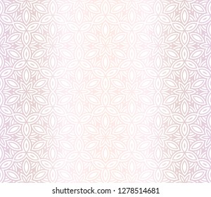 Seamless Geomteric Patterns. Vector Illustration. Hand Drawn Wrap Wallpaper, Cover Fabric, Cloth Textile Design. Gradient color.
