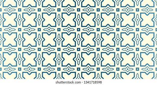 Seamless Geomteric Patterns. Vector Illustration. Hand Drawn Wrap Wallpaper, Cover Fabric, Cloth Textile Design. Blue oat milk color.