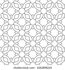 Seamless geomtric ornamental vector pattern