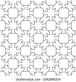 Seamless geomtric ornamental vector pattern