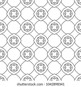 Seamless geomtric ornamental vector pattern