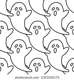 Seamless ghost background. Ghost background for Halloween party