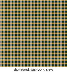 Seamless Gingham checkered pattern, cottagecore.  Pastel colours, drawing on brown background. Fabric material, packaging, wallpaper, design for textiles, vector illustration.