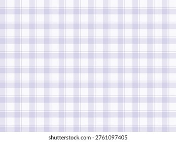 Seamless gingham pattern background, light purple plaid chequered pattern