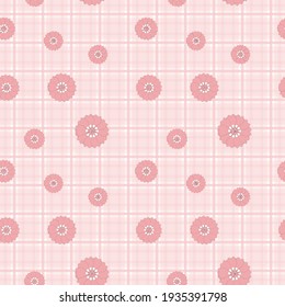 Seamless gingham Pattern. Vector illustrations. Texture from squares or rhombus for - tablecloths, blanket, plaid, cloths, shirts, textiles, dresses, paper, posters.