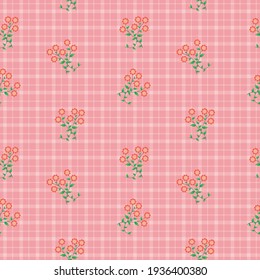 Seamless gingham Pattern. Vector illustrations. Texture from squares or rhombus for - tablecloths, blanket, plaid, cloths, shirts, textiles, dresses, paper, posters.