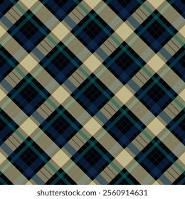 Seamless gingham Pattern Vector illustrations Texture from squares rhombus for tablecloths