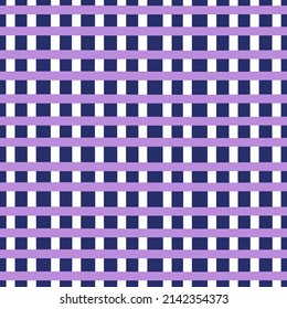 Seamless gingham pattern in violet and lilac colors. Great for fabric, textile, digital papers. Vector illustration