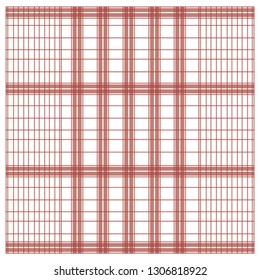 Seamless Gingham Pattern with White Background