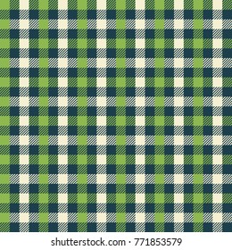 Seamless gingham plaid check pattern