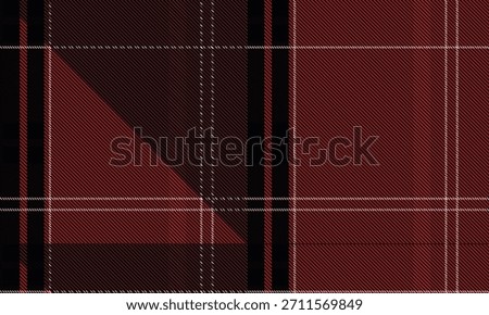 Seamless gingham plaid pattern. Tartan fabric texture. Checkered background design. Vector
