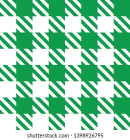 Seamless gingham St. Patrick's Day pattern. Great for rustic décor, springtime parties, or invites.