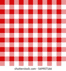 Seamless Gingham Tablecloth Tartan Plaid