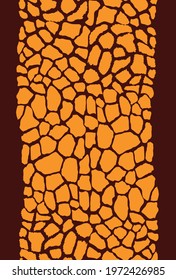 Seamless giraffe fur pattern. Animal print. 