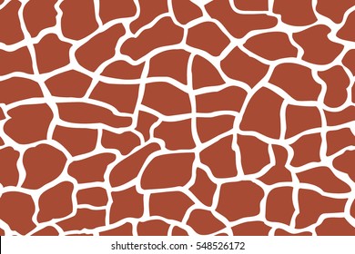 Seamless giraffe fur pattern. Brown animal skin background. print pattern