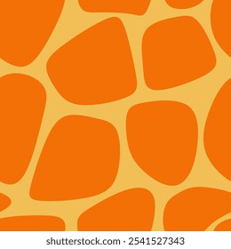 Seamless Giraffe Pattern. Animal Skin Pattern For Print, Textile, Packaging. Earthy Brown Color Vector Illustration. 