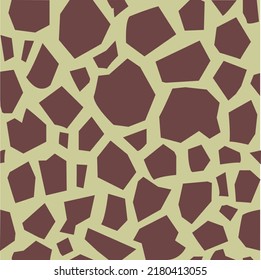 seamless giraffe pattern brown and yellow