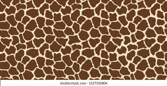 Seamless giraffe pattern skin texture repeating seamless color. Vector. Texture giraffe. Fashionable print. Fashion and stylish background. Fabric, wallpaper or texture for 3D. Fur. Vector image. art.