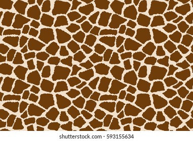 Seamless giraffe pattern. Vector image.