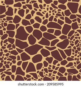 Seamless Giraffe Print Pattern 