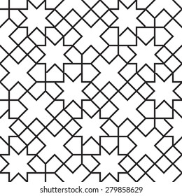 Seamless Girih Geometric pattern. 