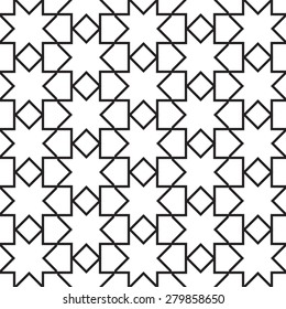 Seamless Girih Geometric pattern. 