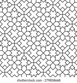 Seamless Girih Geometric pattern. 