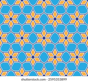 Seamless girih pattern. Girih 4, Girih 5, Girih 6. Traditional Islamic Design. Mosque decoration element. Seamless geometric pattern. Seamless islamic pattern. Background vector illustration.