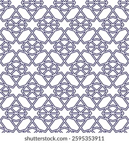 Seamless girih pattern. Girih 4, Girih 5, Girih 6. Traditional Islamic Design. Mosque decoration element. Seamless geometric pattern. Seamless islamic pattern. Background vector illustration.