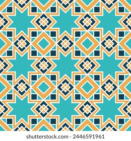 Seamless girih pattern. Traditional Islamic Design. Mosque decoration element. Seamless geometric pattern. Seamless islamic pattern. Background vector illustration. Morocco seamless vector pattern. 