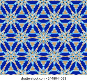 Seamless girih pattern. Traditional Islamic Design. Mosque decoration element. Seamless geometric pattern. Seamless islamic pattern. Background vector illustration. Morocco seamless vector pattern.