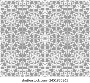 Seamless girih pattern. Traditional Islamic Design. Mosque decoration element. Seamless geometric pattern. Seamless islamic pattern. Background vector illustration. Morocco seamless vector pattern.