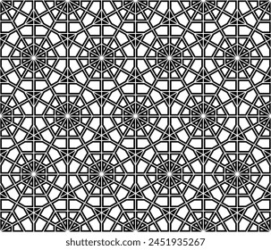 Seamless girih pattern. Traditional Islamic Design. Mosque decoration element. Seamless geometric pattern. Seamless islamic pattern. Background vector illustration. Morocco seamless vector pattern.