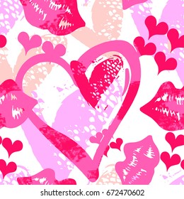 Seamless glamorous textile doodle pattern grunge texture.Trendy modern ink artistic design with authentic,unique scrapes, watercolor blotted background for a logo, cards, invitations, posters, banners