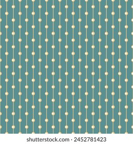 Seamless glamour print pattern with beads jewelry art decor wallpaper for textile, package, paper