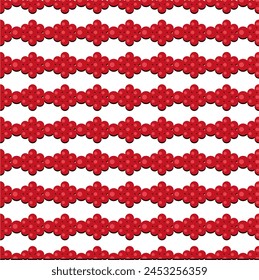 Seamless glamour print pattern with beads jewelry art decor wallpaper for textile, package, paper
