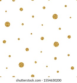 Seamless Glitter Circle Pattern On White Stock Vector (Royalty Free ...