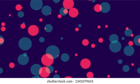 Seamless Glittering Neon Bokeh Background. Festive Shining Confetti Pattern. Blurred Night City Streets Background. Music Party Bokeh Pattern.