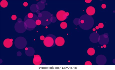 Seamless Glittering Neon Bokeh Background. Festive Shining Confetti Pattern. Blurred Night City Streets Background. Cosmic Shimmer Bokeh Pattern.