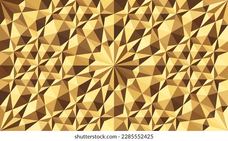 Seamless gold 3d pattern in authentic arabian style. Vector illustration