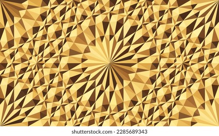 Seamless gold 3d pattern in authentic arabian style. Vector illustration